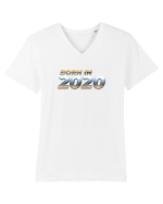 Born in 2020 Tricou mânecă scurtă guler V Bărbat Presenter