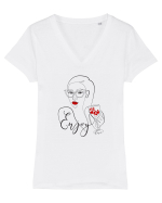 Enjoy Love Tricou mânecă scurtă guler V Damă Evoker