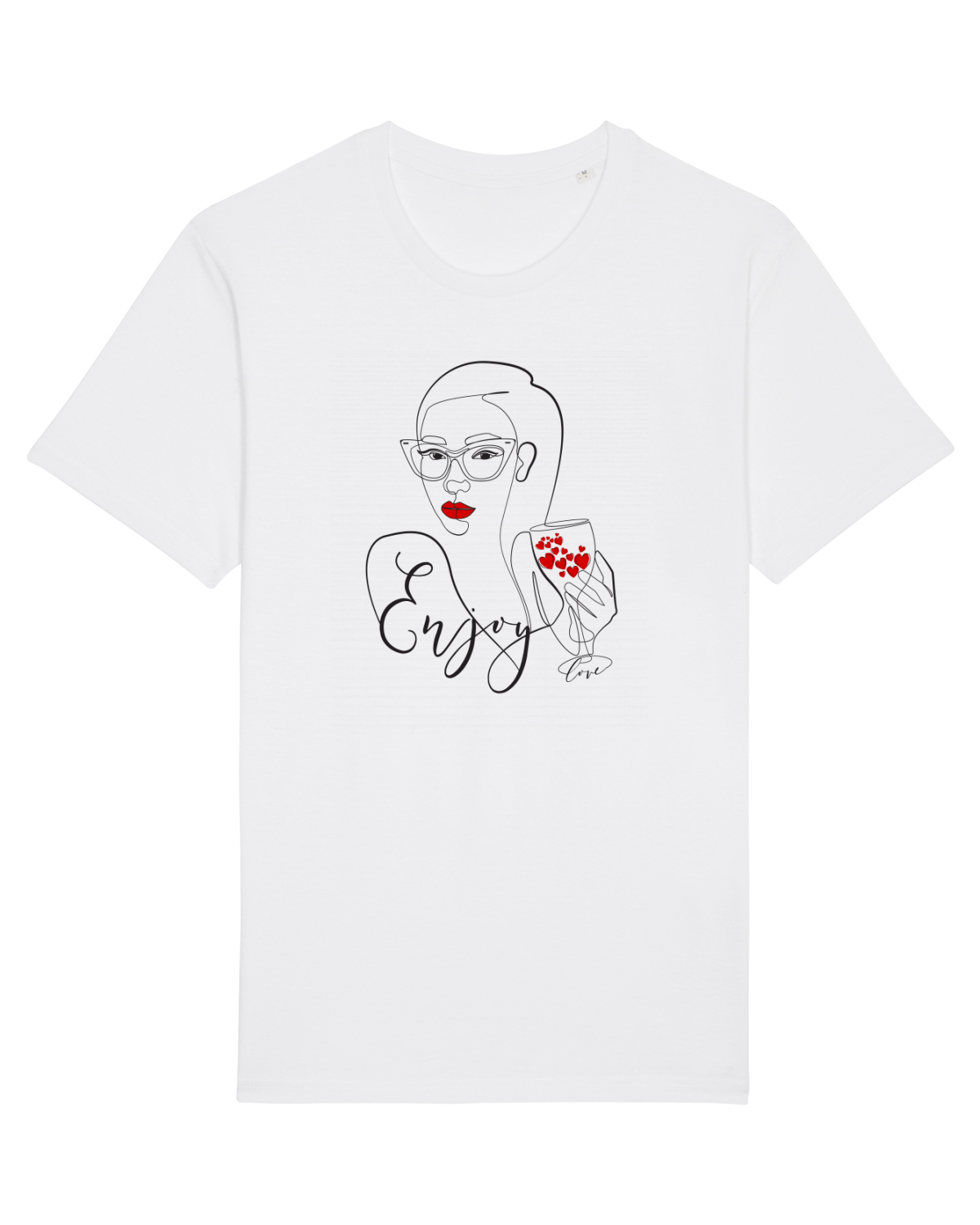 Tricou mânecă scurtă Unisex Rocker White