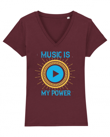 Music is My Power Burgundy
