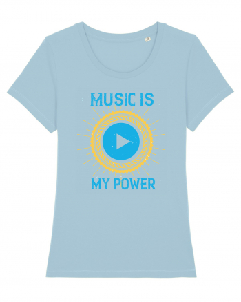 Music is My Power Sky Blue