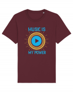 Music is My Power Tricou mânecă scurtă Unisex Rocker