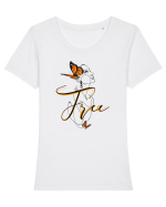 Be Free Tricou mânecă scurtă guler larg fitted Damă Expresser