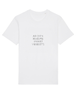 Rune Font Negru Tricou mânecă scurtă Unisex Rocker