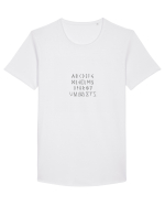 Rune Font Negru Tricou mânecă scurtă guler larg Bărbat Skater