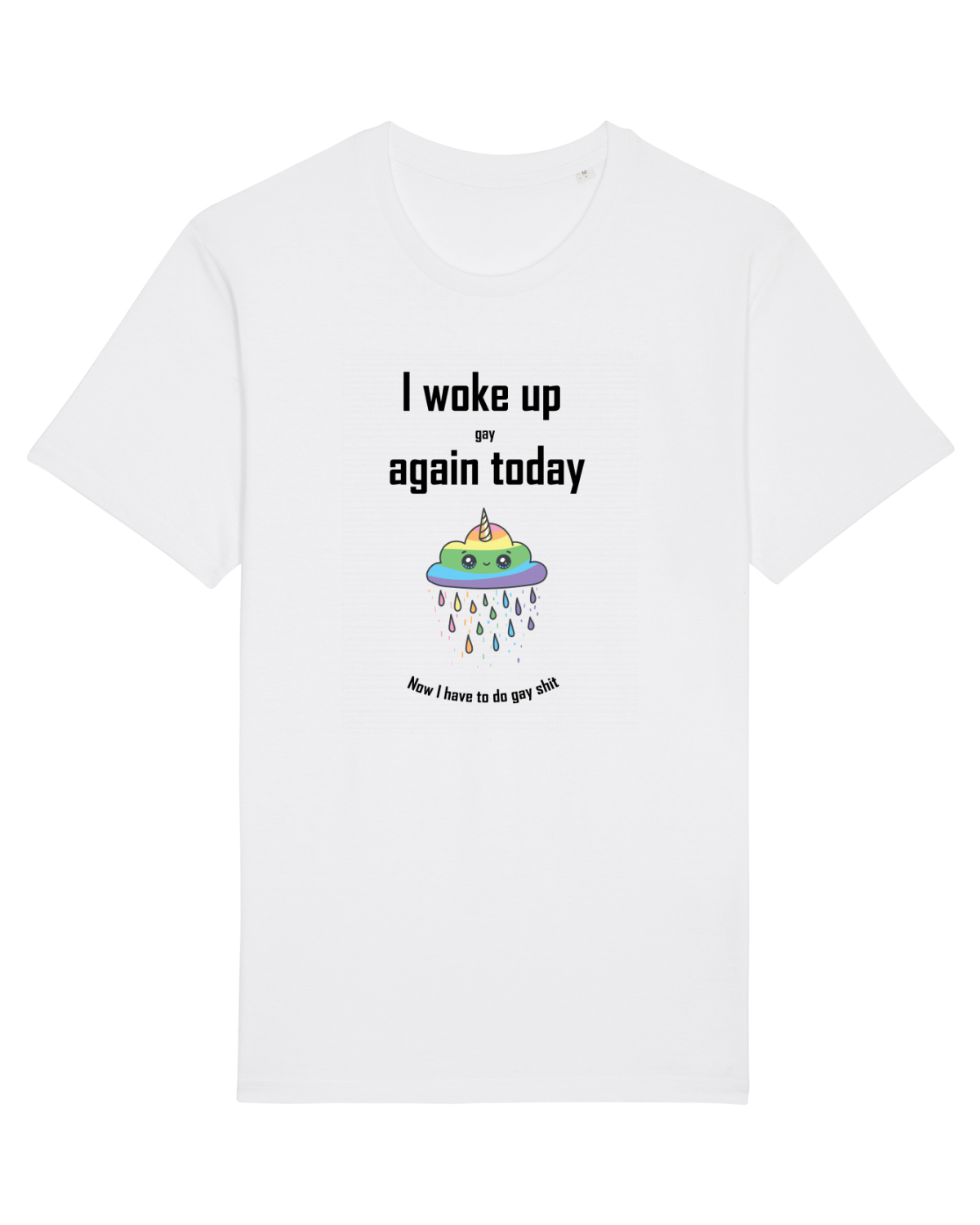 Tricou mânecă scurtă Unisex Rocker White