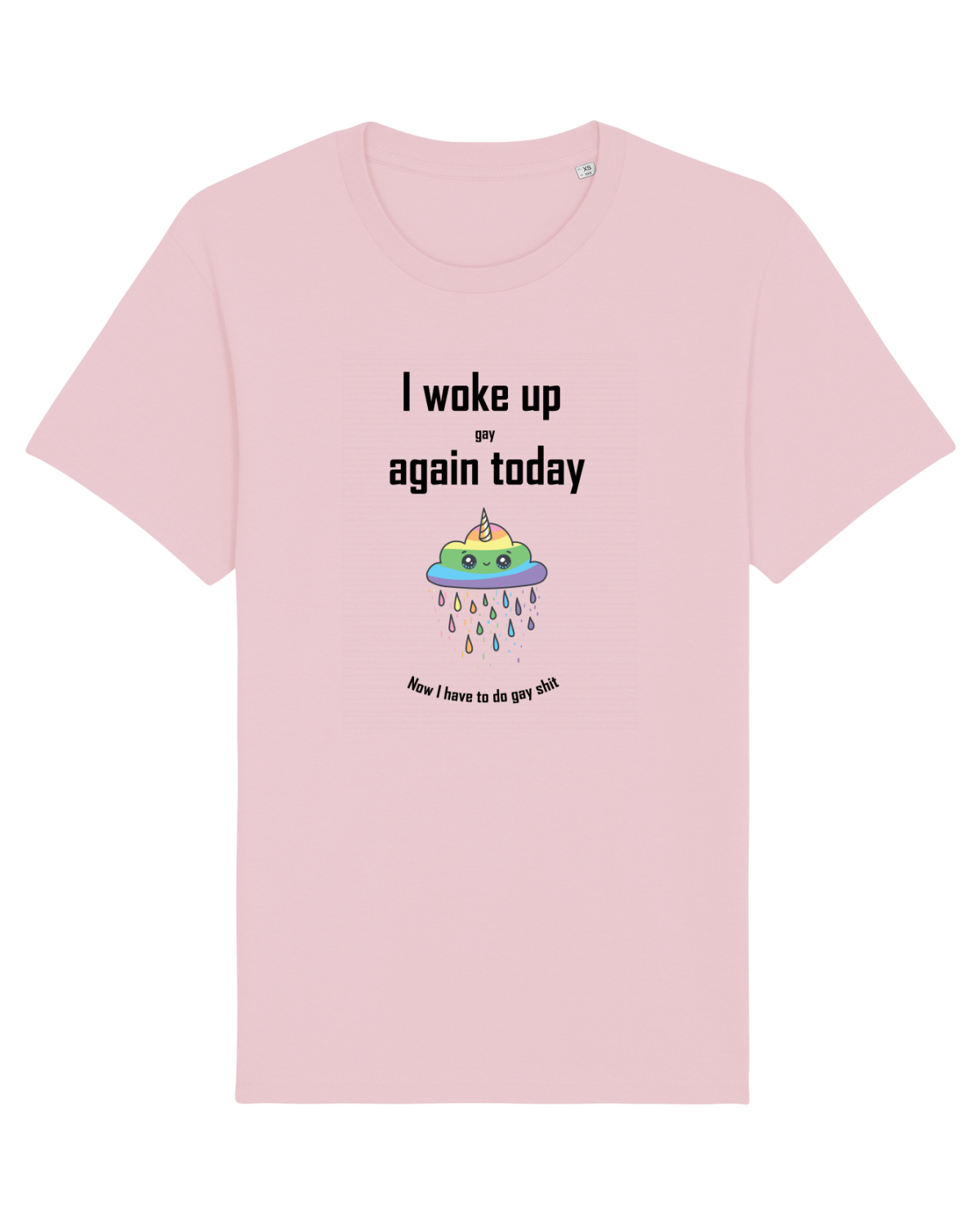 Tricou mânecă scurtă Unisex Rocker Cotton Pink