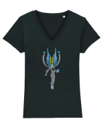 King God Tricou mânecă scurtă guler V Damă Evoker