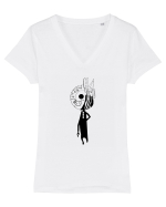 Trip man Tricou mânecă scurtă guler V Damă Evoker