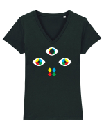 3rd Eye Tricou mânecă scurtă guler V Damă Evoker