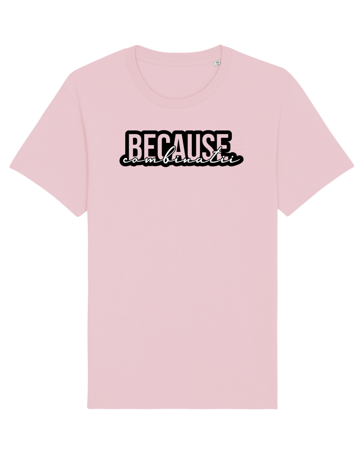 Tricou mânecă scurtă Unisex Rocker Cotton Pink