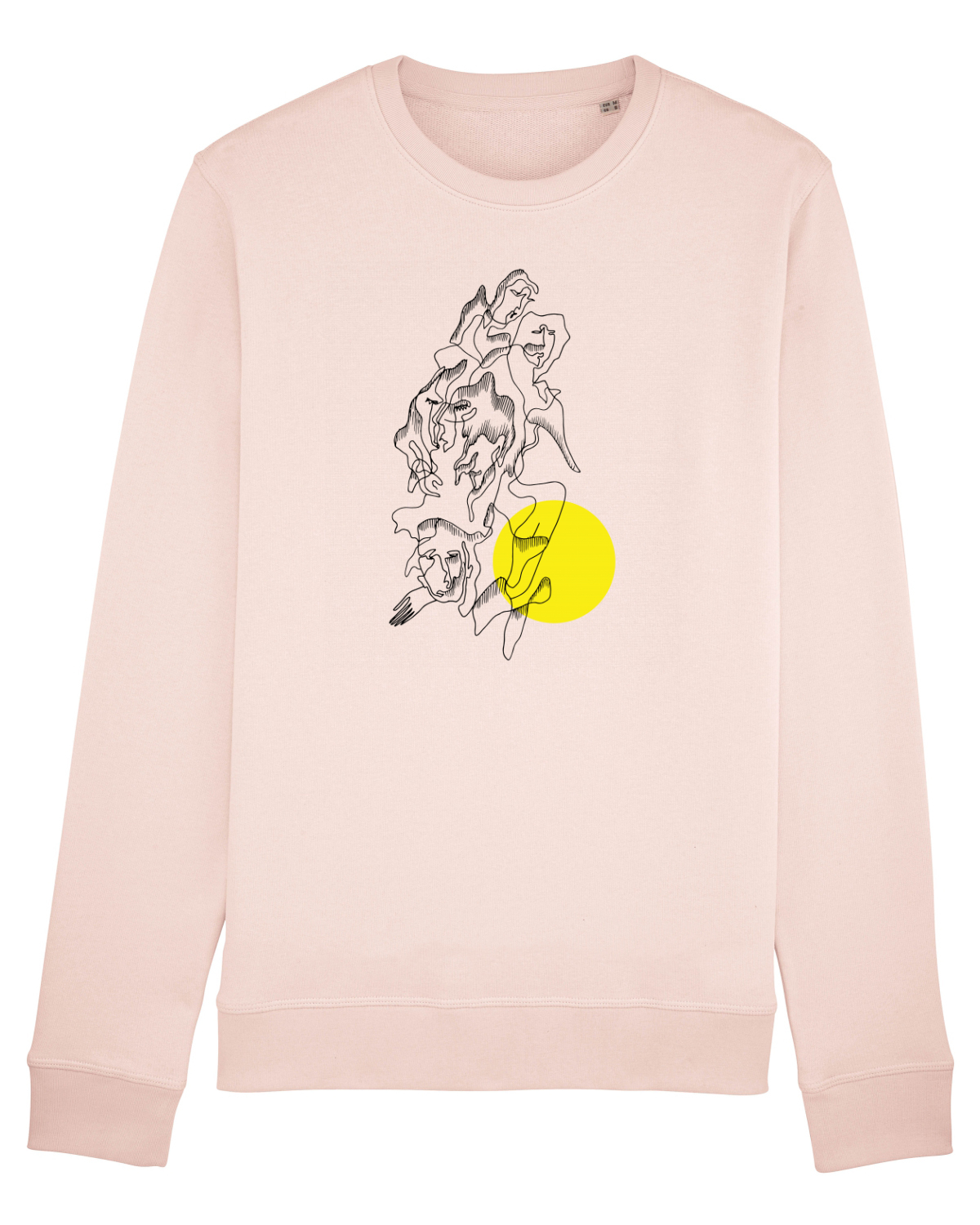 Bluză mânecă lungă Unisex Rise Candy Pink
