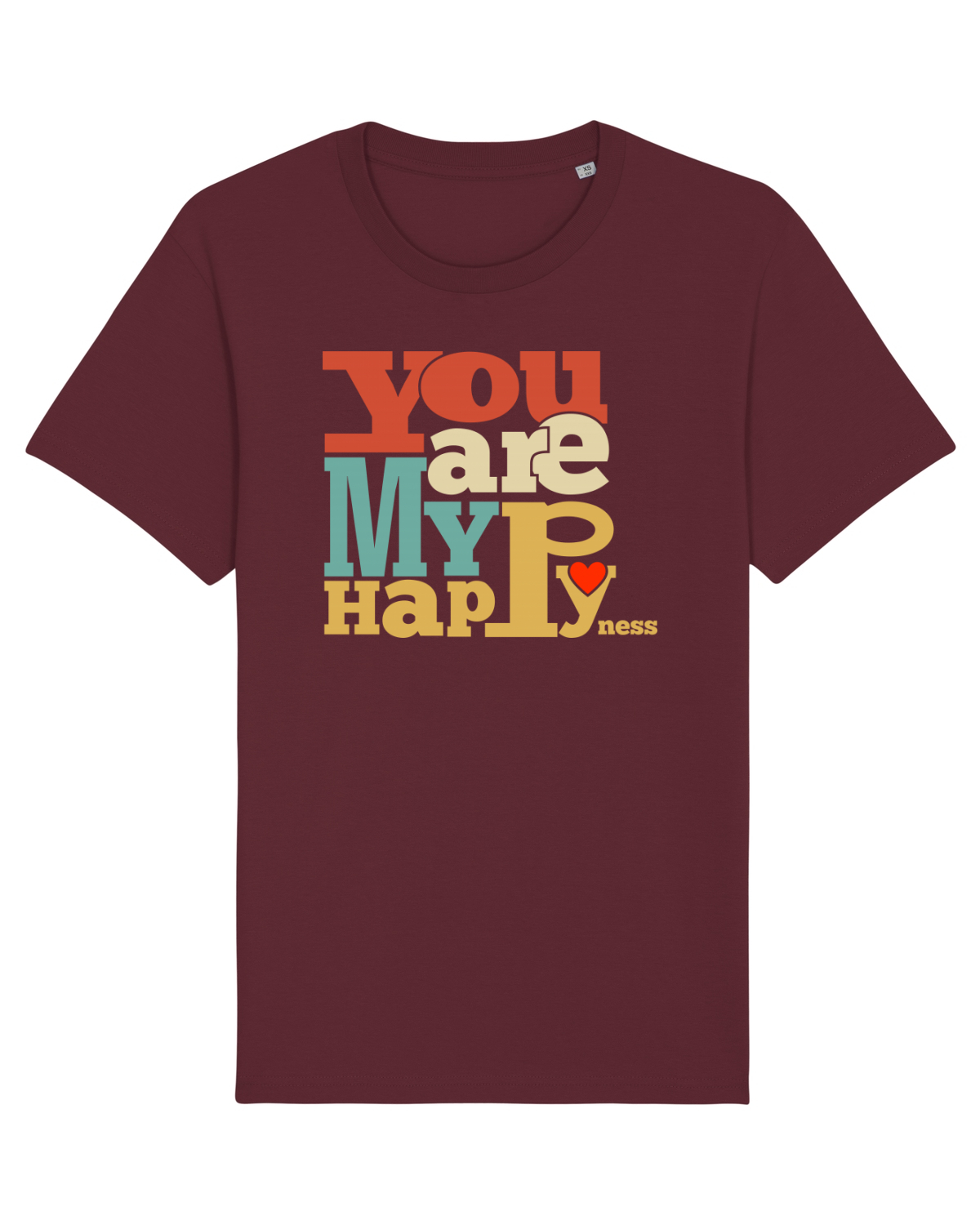 Tricou mânecă scurtă Unisex Rocker Burgundy