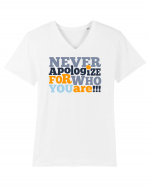 Zoe, fii bărbată! Tricou mânecă scurtă guler V Bărbat Presenter