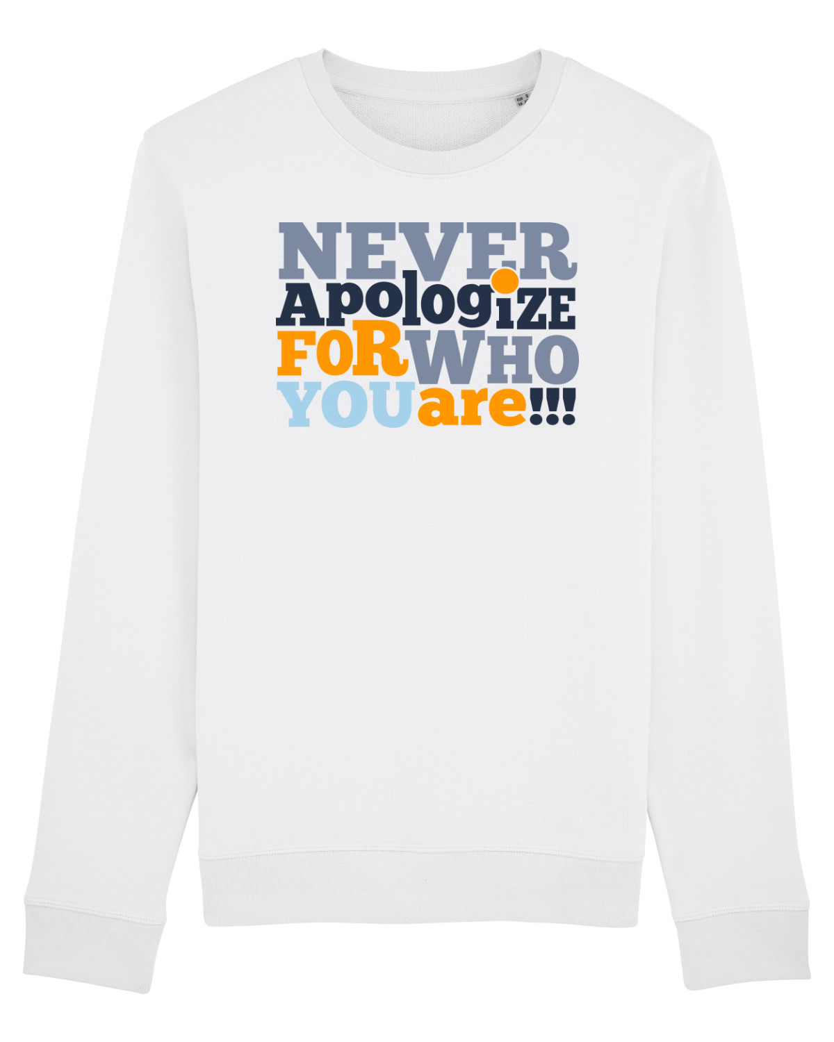 Bluză mânecă lungă Unisex Rise White