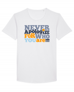 Zoe, fii bărbată! Tricou mânecă scurtă guler larg Bărbat Skater
