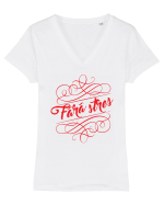 Fara Stres Tricou mânecă scurtă guler V Damă Evoker