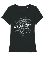 Fara Stres Tricou mânecă scurtă guler larg fitted Damă Expresser