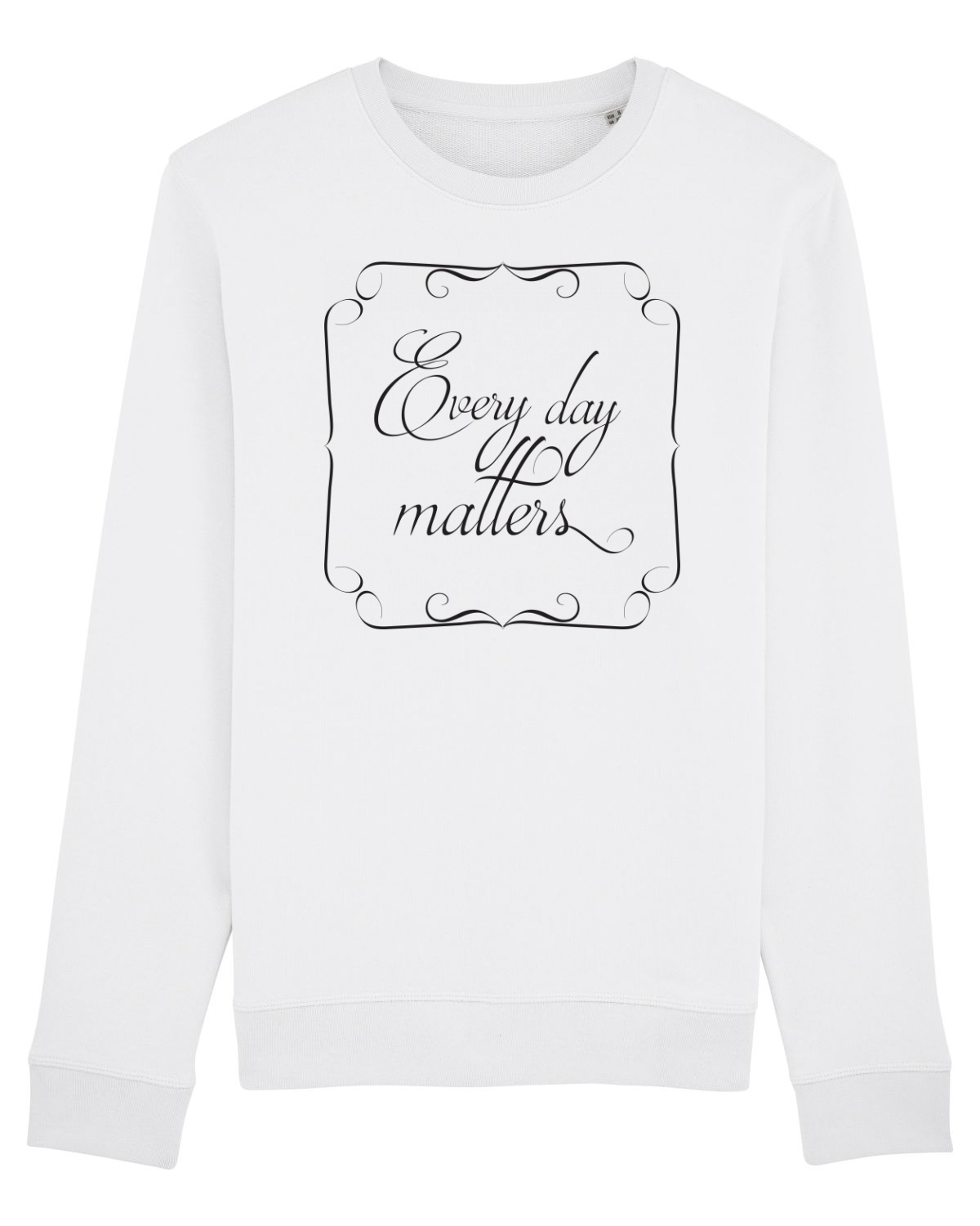 Bluză mânecă lungă Unisex Rise White