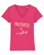 Frustrat ! Tricou mânecă scurtă guler V Damă Evoker