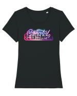 Cacatul se intampla Tricou mânecă scurtă guler larg fitted Damă Expresser