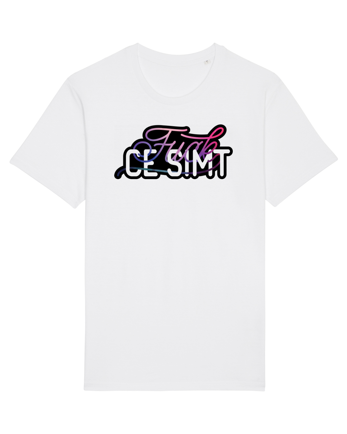 Tricou mânecă scurtă Unisex Rocker White