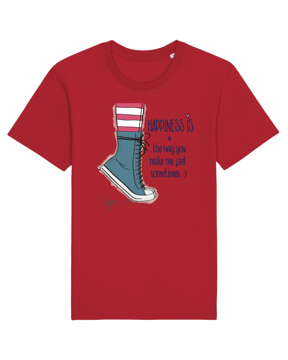 Tricou mânecă scurtă Unisex Rocker Red