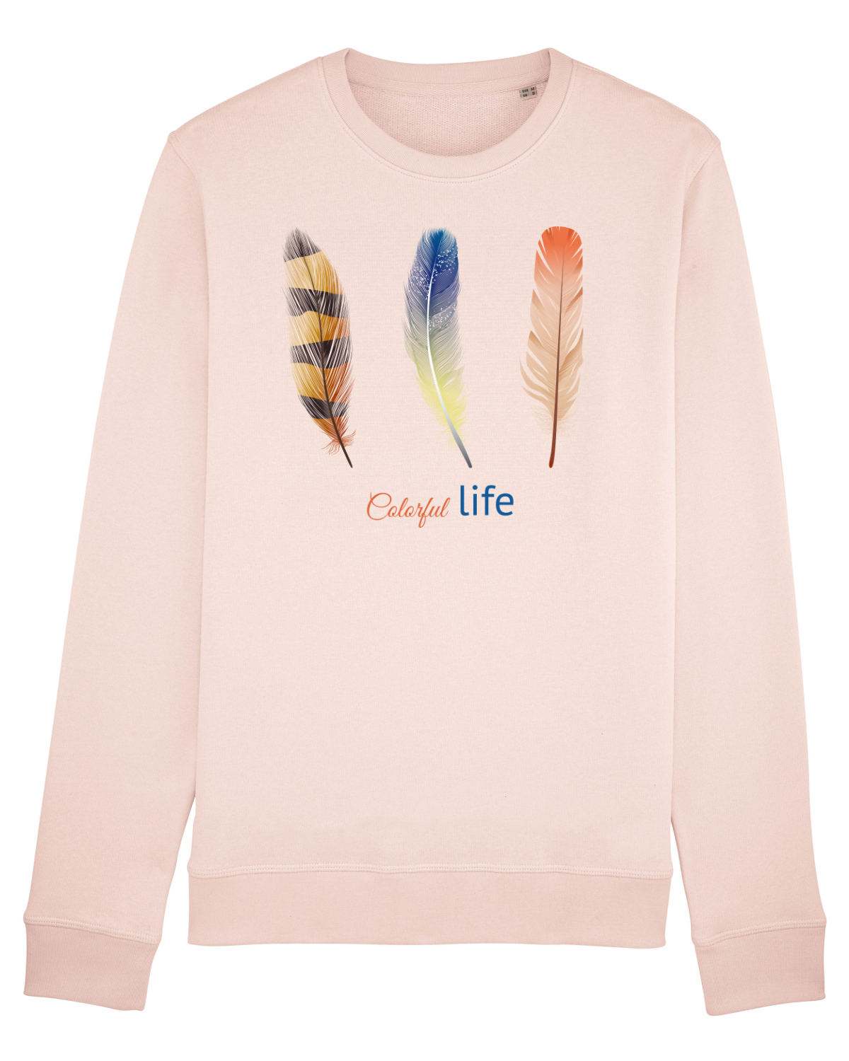 Bluză mânecă lungă Unisex Rise Candy Pink