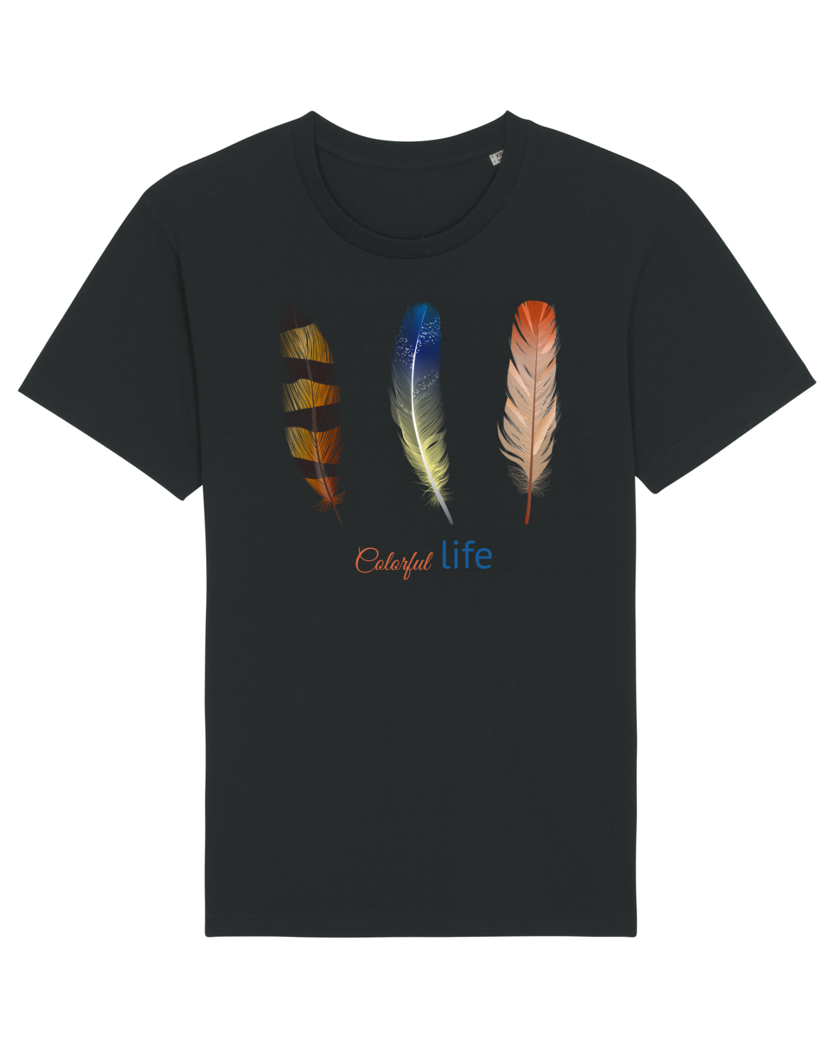 Tricou mânecă scurtă Unisex Rocker Black