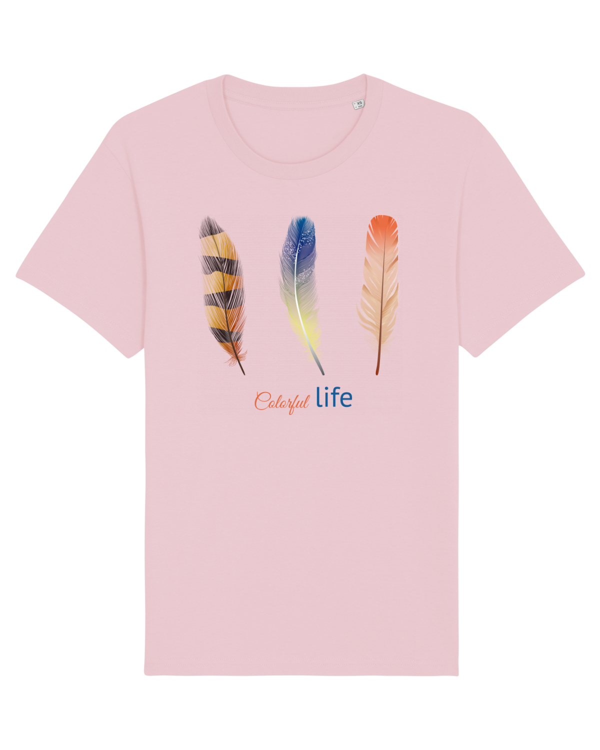Tricou mânecă scurtă Unisex Rocker Cotton Pink