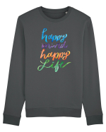 Happy mind Bluză mânecă lungă Unisex Rise