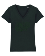 Natura Verde Tricou mânecă scurtă guler V Damă Evoker