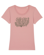 Natura Verde Tricou mânecă scurtă guler larg fitted Damă Expresser
