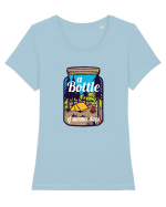A bottle of Summer days.. Tricou mânecă scurtă guler larg fitted Damă Expresser