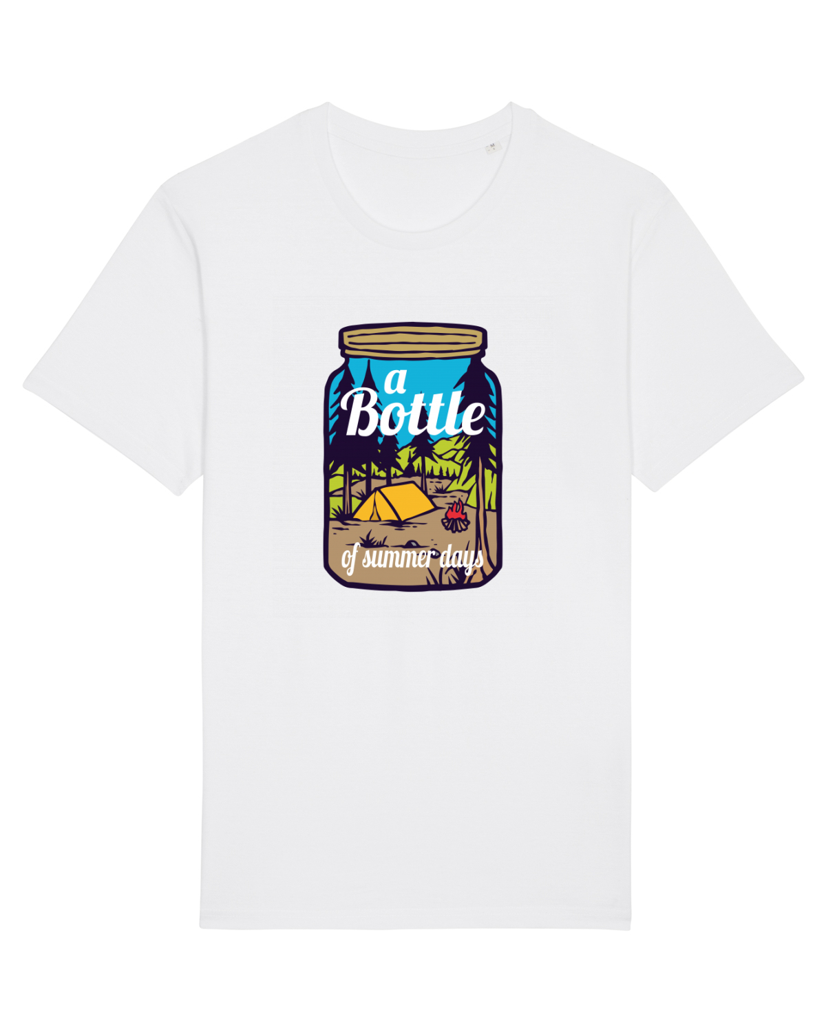 Tricou mânecă scurtă Unisex Rocker White