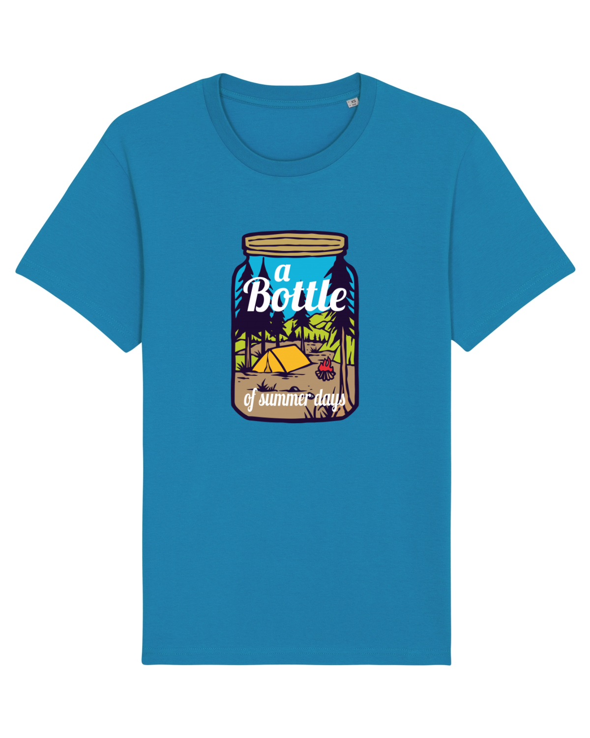 Tricou mânecă scurtă Unisex Rocker Azur