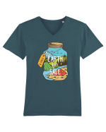 Earth for Sale.. Tricou mânecă scurtă guler V Bărbat Presenter