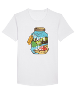 Earth for Sale.. Tricou mânecă scurtă guler larg Bărbat Skater