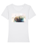 Urs Tricou mânecă scurtă guler larg fitted Damă Expresser