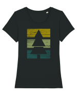 Take me to the woods Tricou mânecă scurtă guler larg fitted Damă Expresser