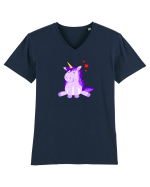 Adorabilul Unicorn :) Tricou mânecă scurtă guler V Bărbat Presenter