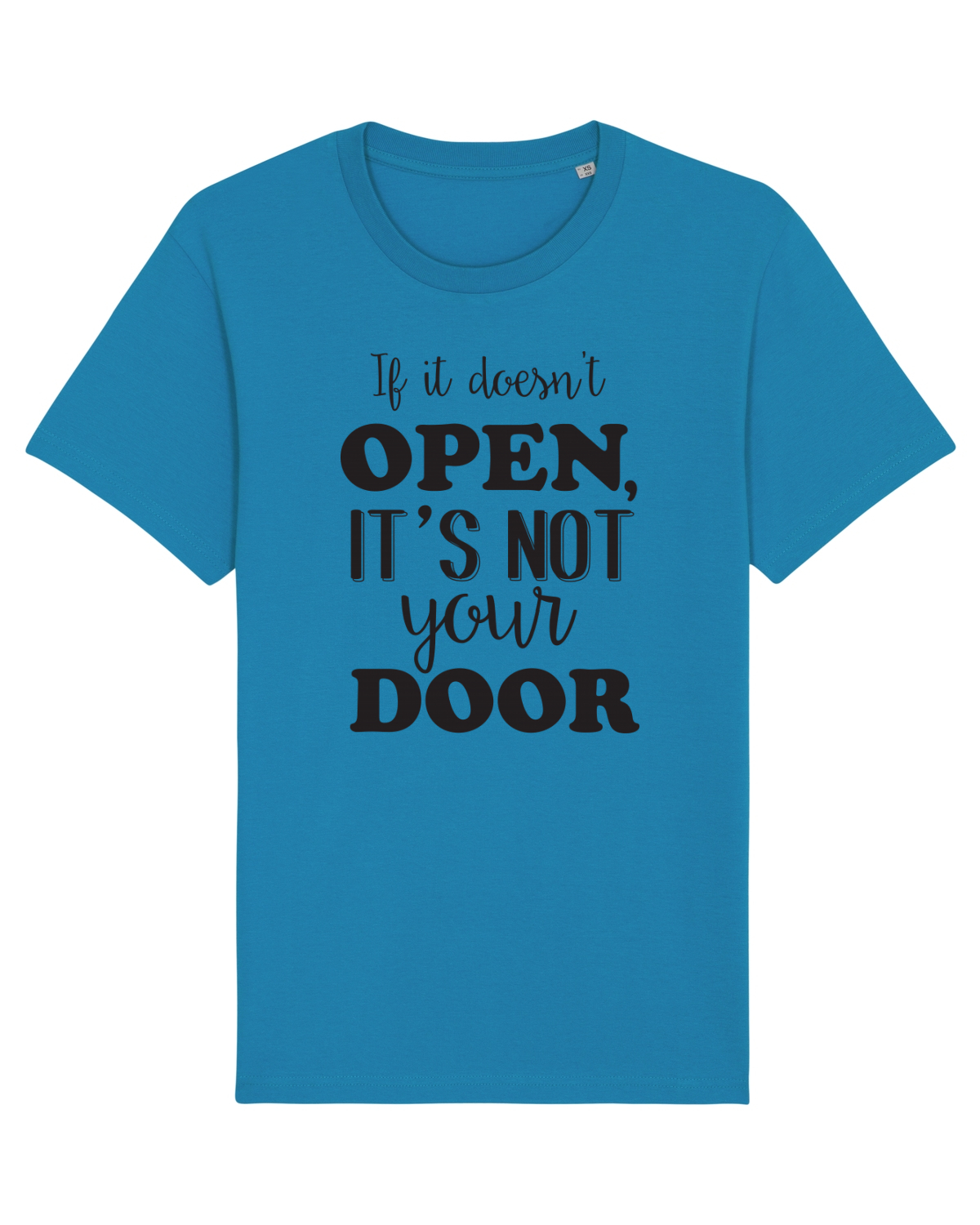 Tricou mânecă scurtă Unisex Rocker Azur