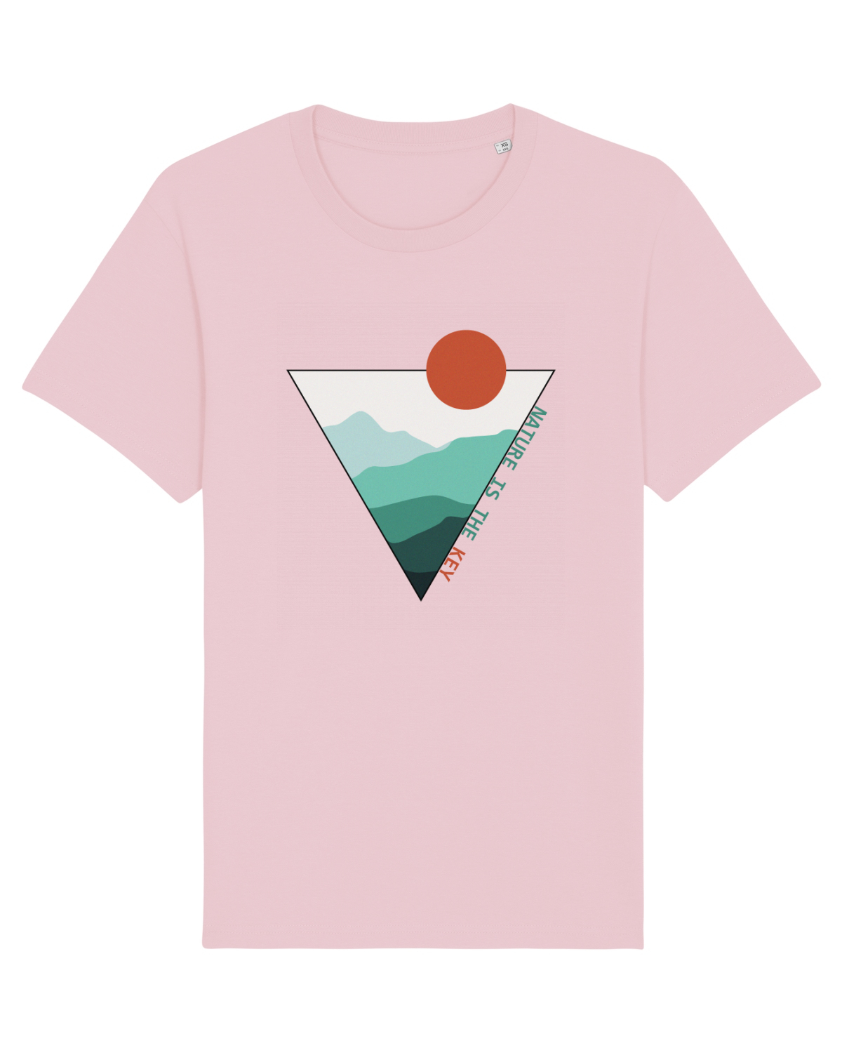 Tricou mânecă scurtă Unisex Rocker Cotton Pink