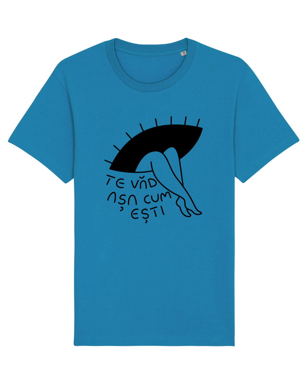 Tricou mânecă scurtă Unisex Rocker Azur