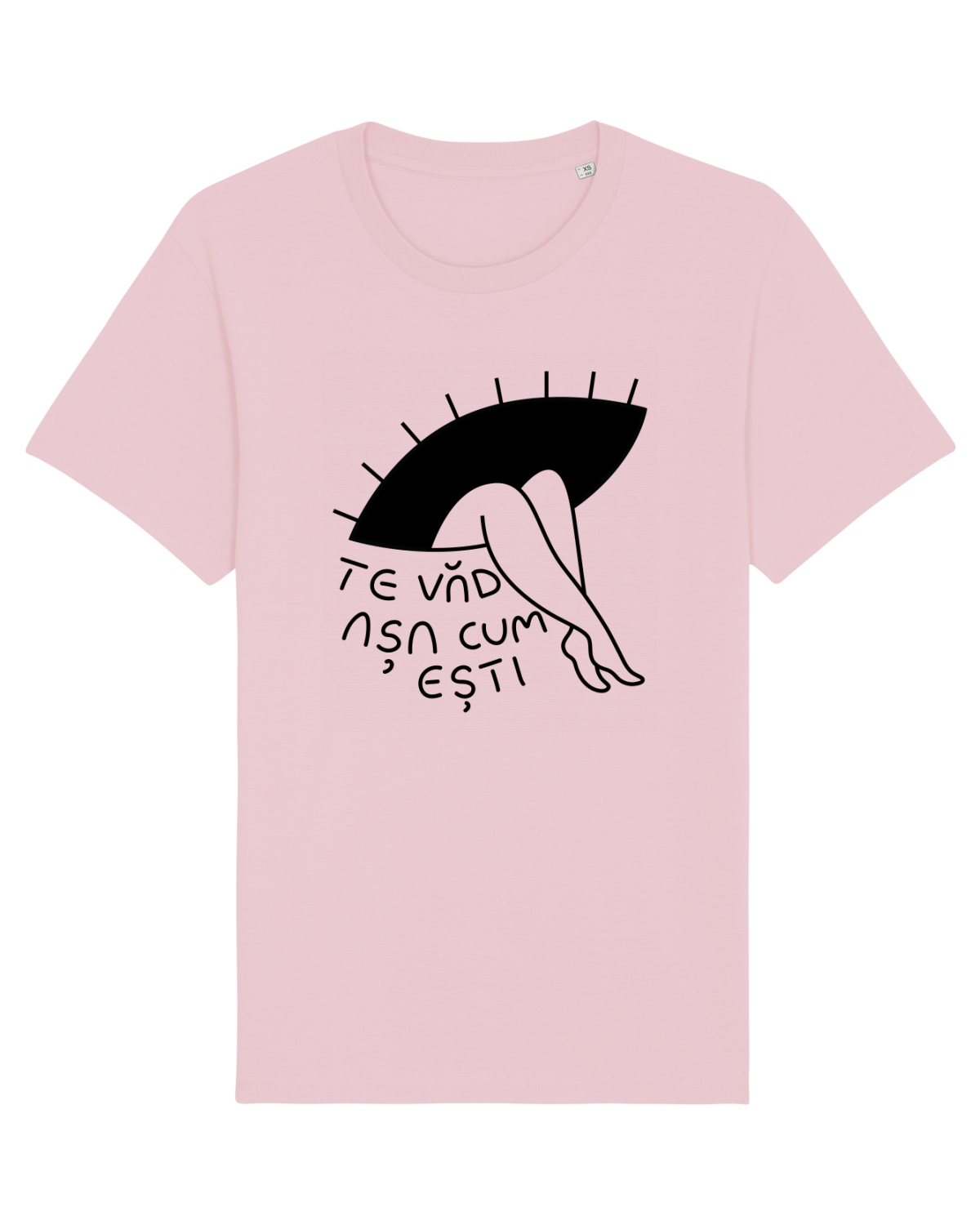 Tricou mânecă scurtă Unisex Rocker Cotton Pink