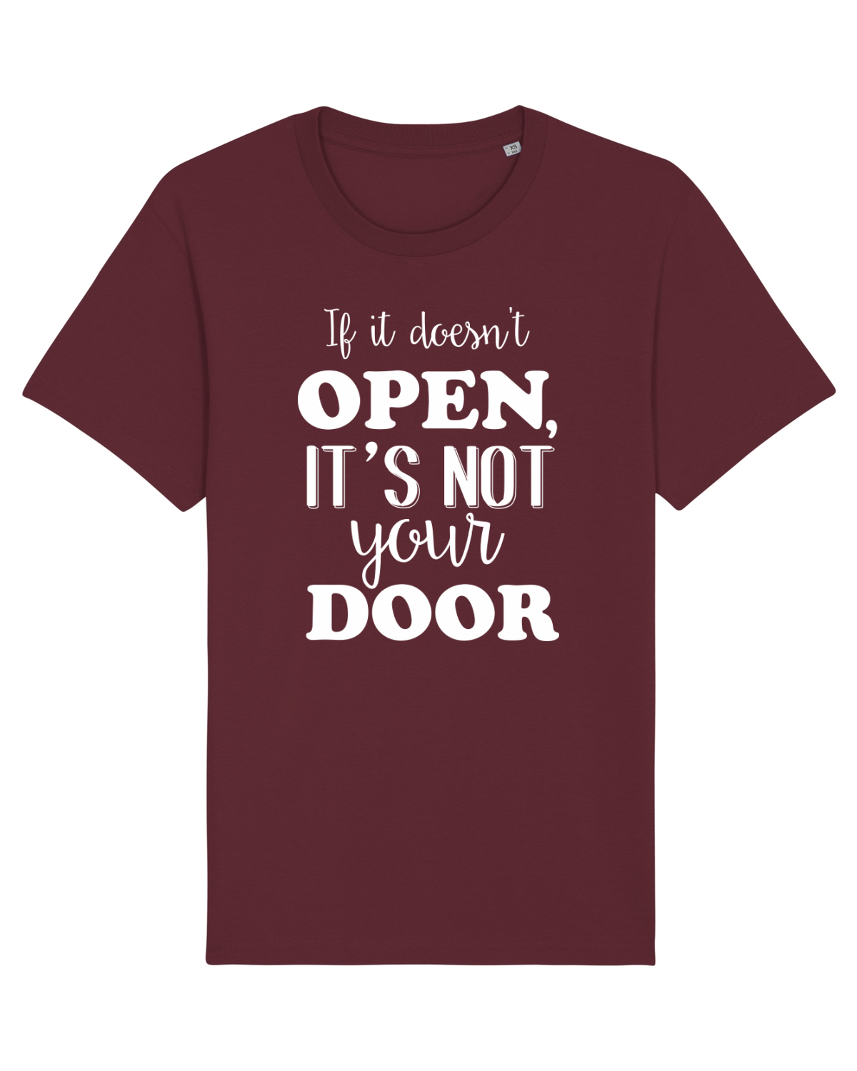 Tricou mânecă scurtă Unisex Rocker Burgundy