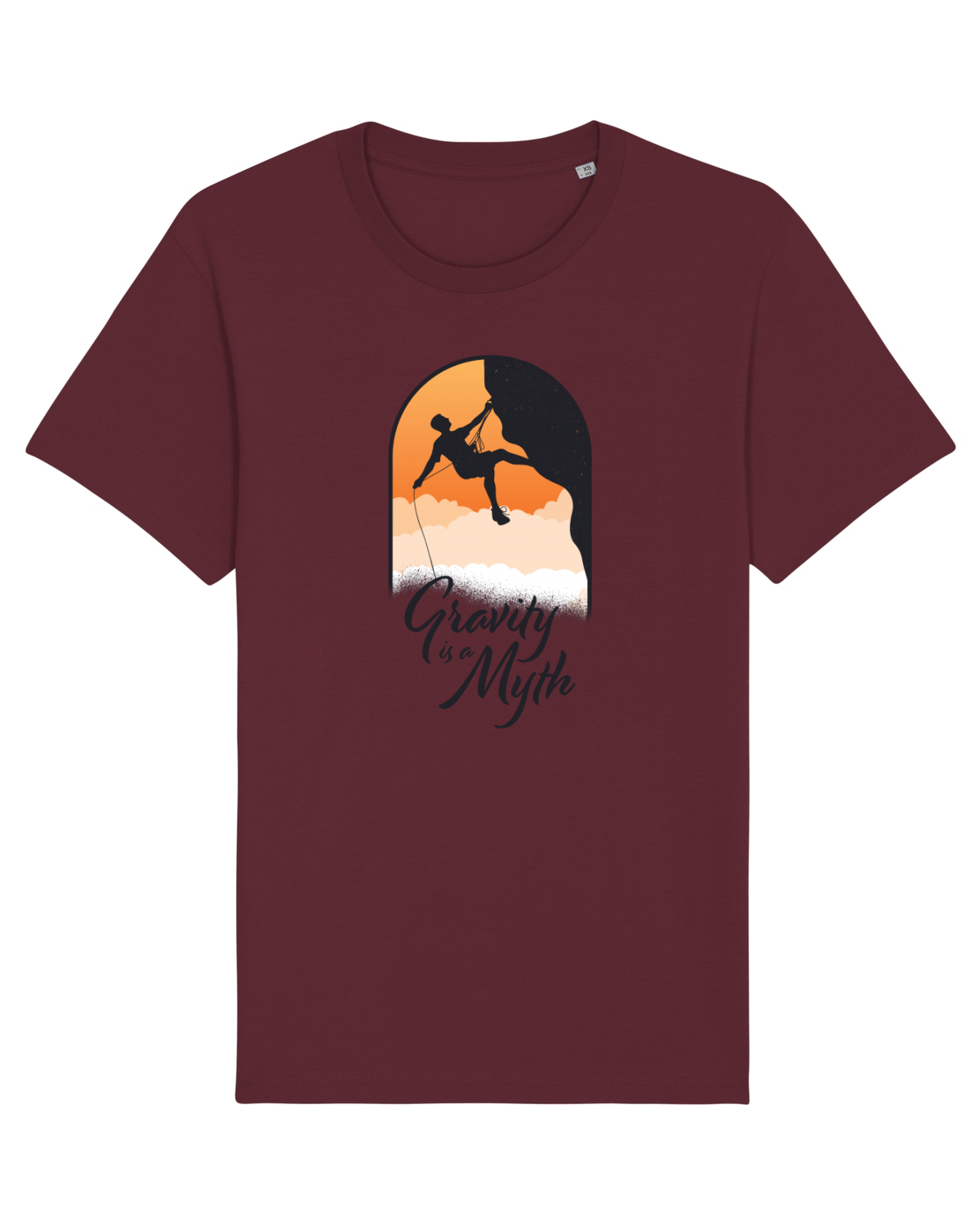 Tricou mânecă scurtă Unisex Rocker Burgundy
