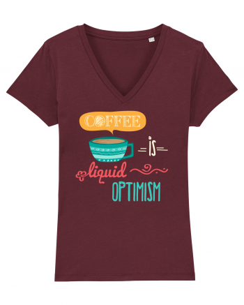 Cafea optimistă Burgundy
