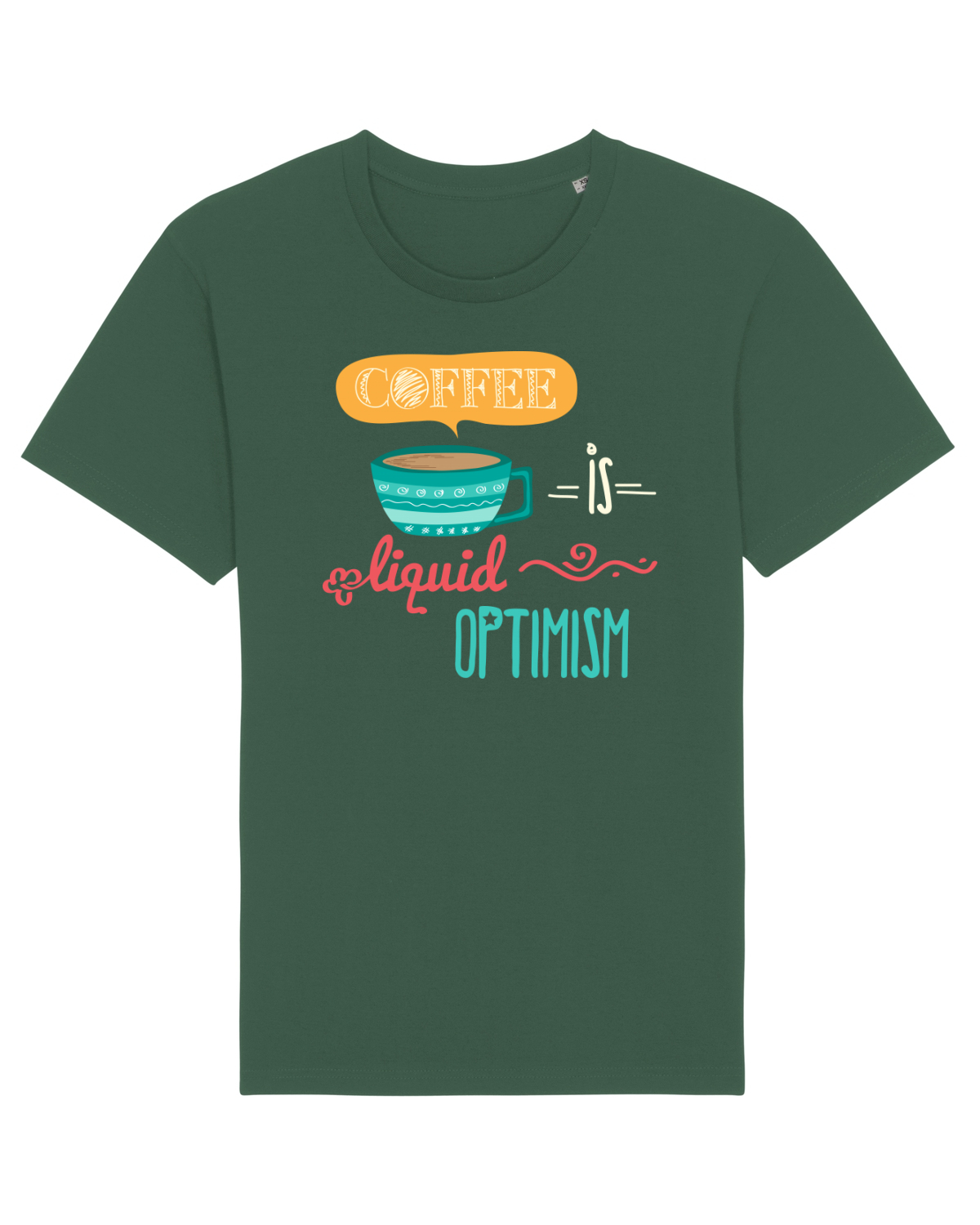 Tricou mânecă scurtă Unisex Rocker Bottle Green