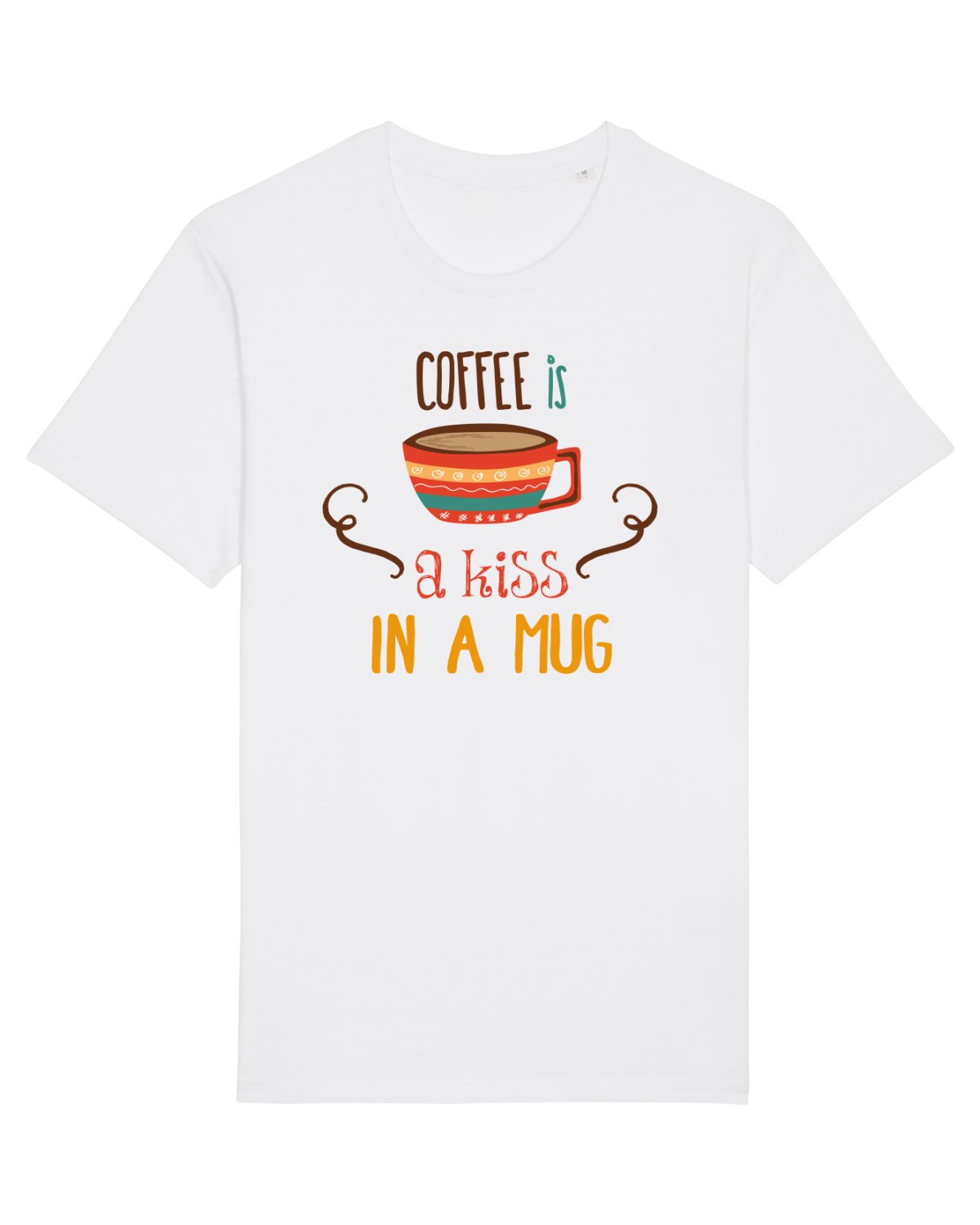 Tricou mânecă scurtă Unisex Rocker White